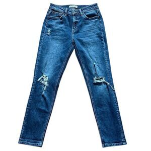 Flying Monkey Distressed Straight Jeans
